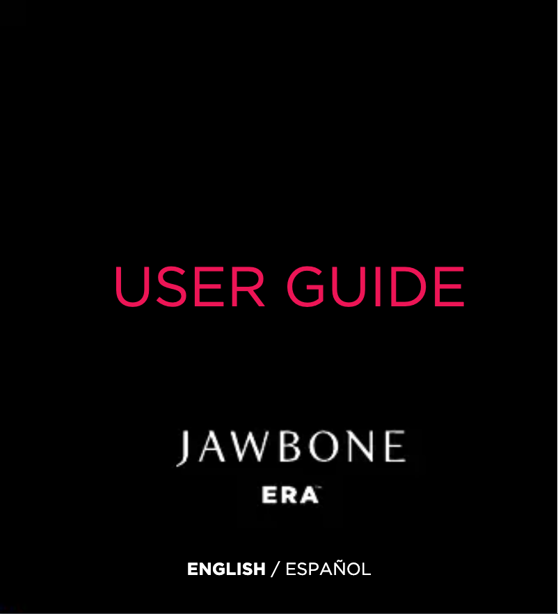 Page 1 of the manual User Manual Jawbone ERA