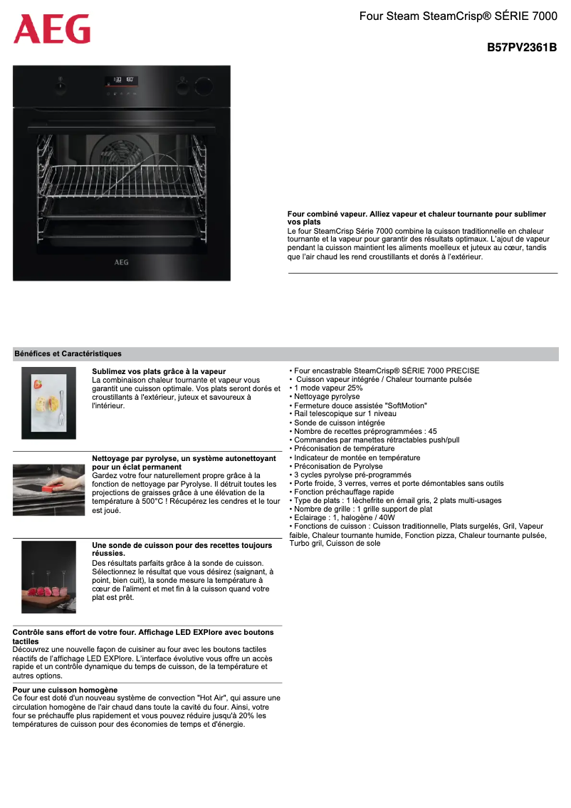 Imagen de la primera página del manual del dispositivo B57PV2361B