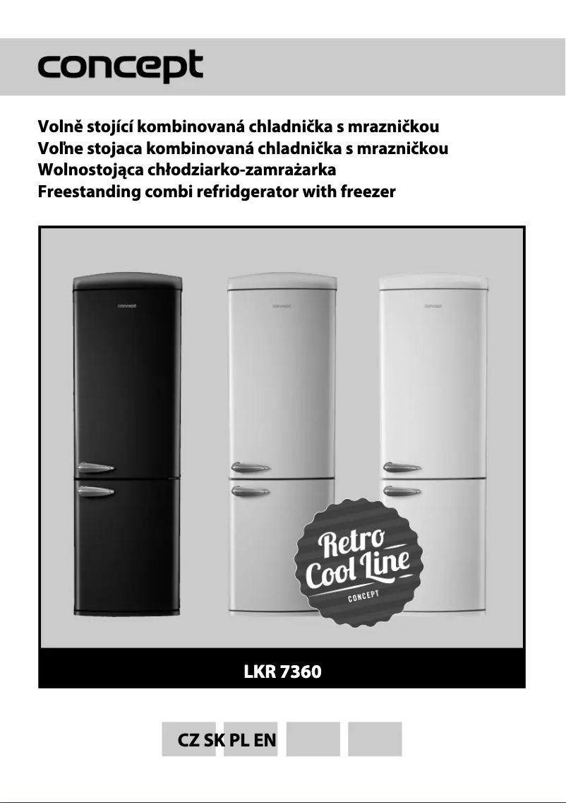 Page 1 de la notice Manuel utilisateur Concept LKR7360CR