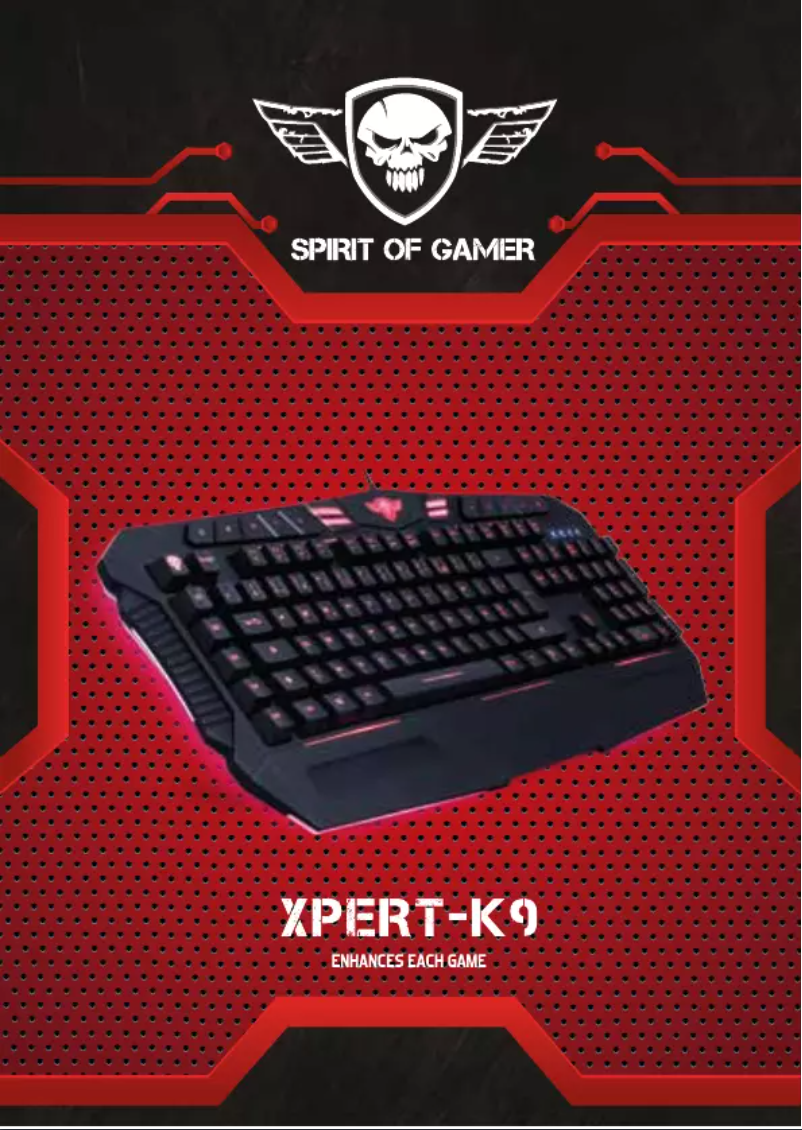 Página 1 del manual Manual de usuario Spirit of Gamer XPERT-K9