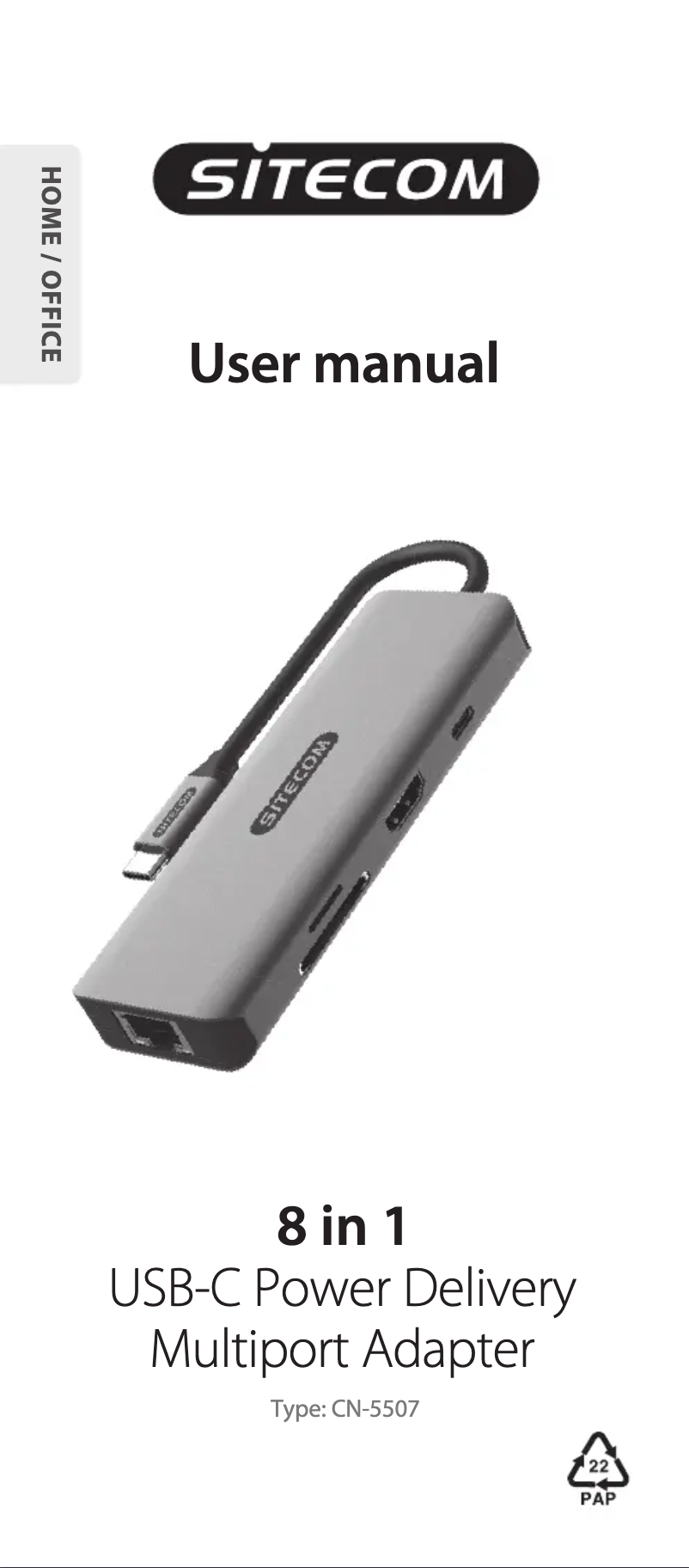 Page 1 de la notice Manuel utilisateur Sitecom CN-5507