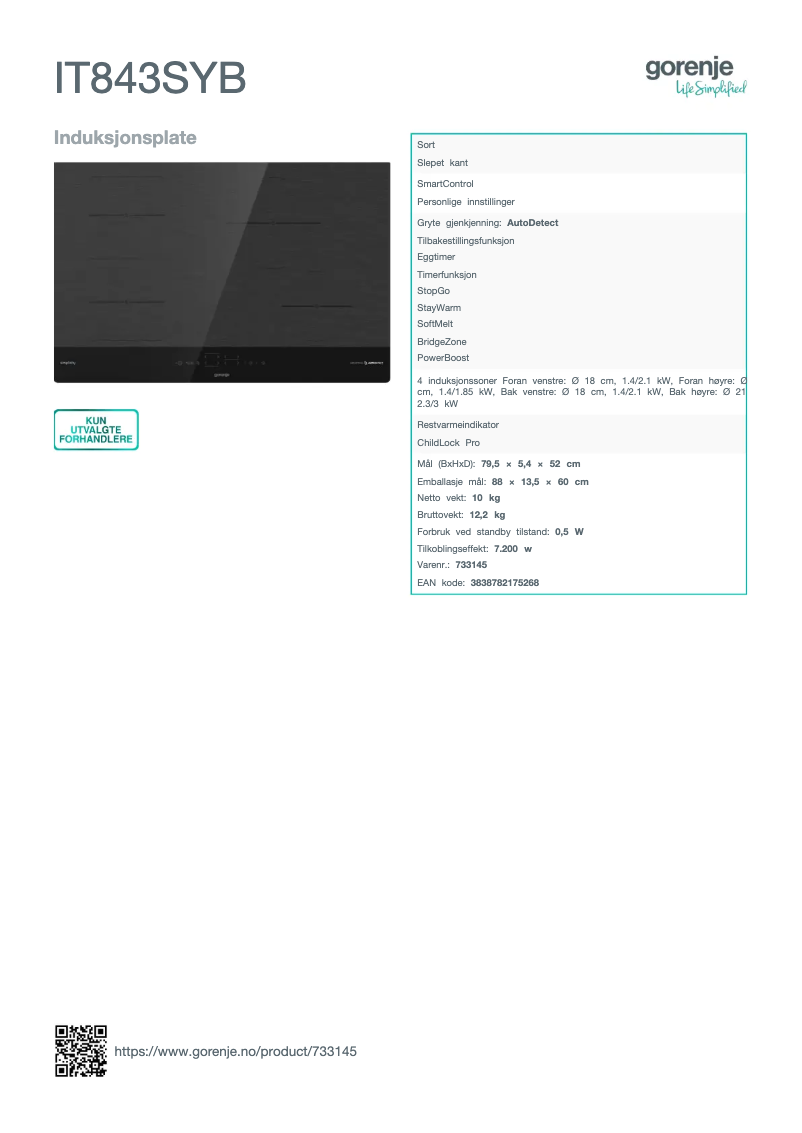 Image de la première page du manuel de l'appareil IT843SYB