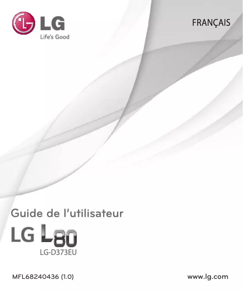 Page 1 de la notice Manuel utilisateur LG L35