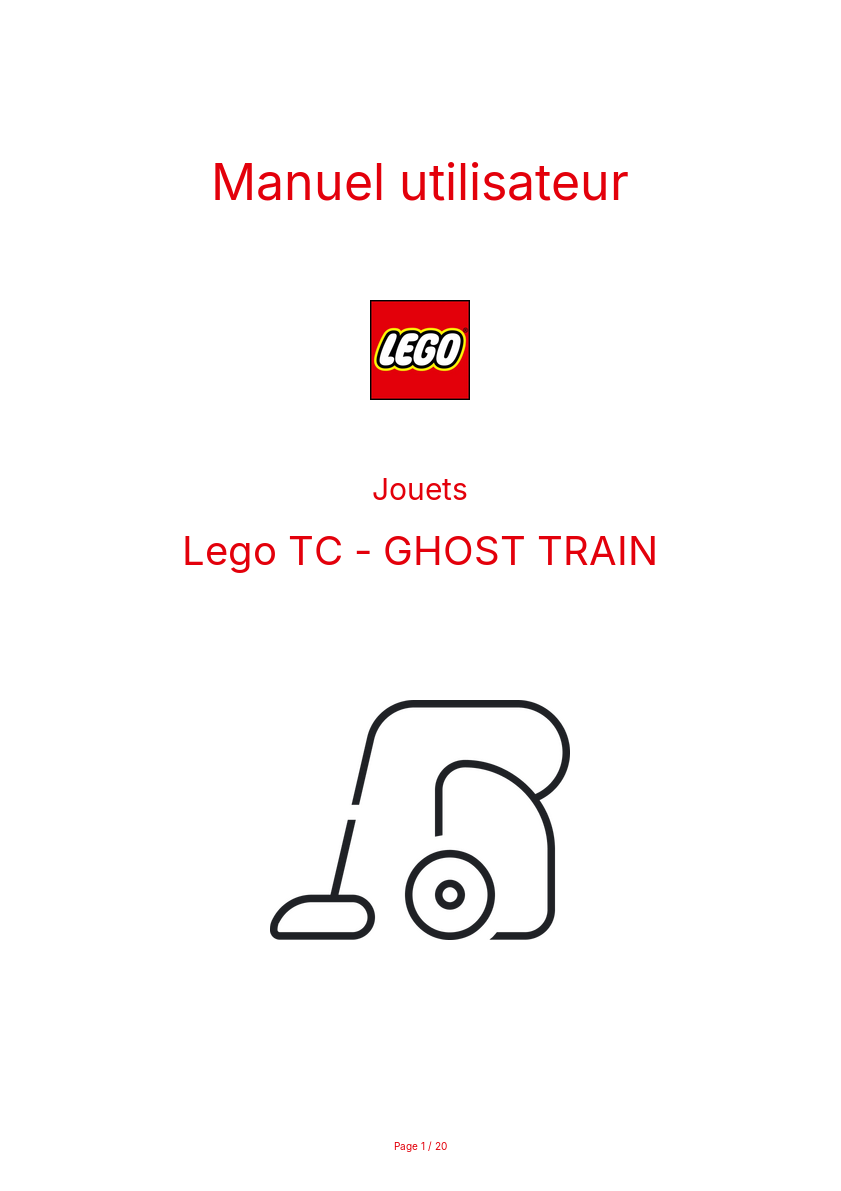 Image de la première page du manuel de l'appareil TC - GHOST TRAIN