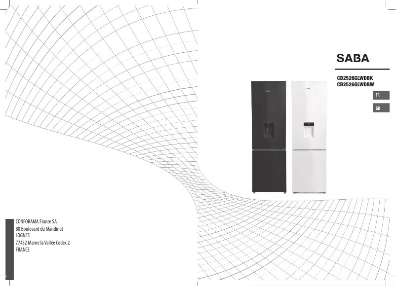 Page n°1 - Manuel utilisateur Saba CB2526GLWDBW