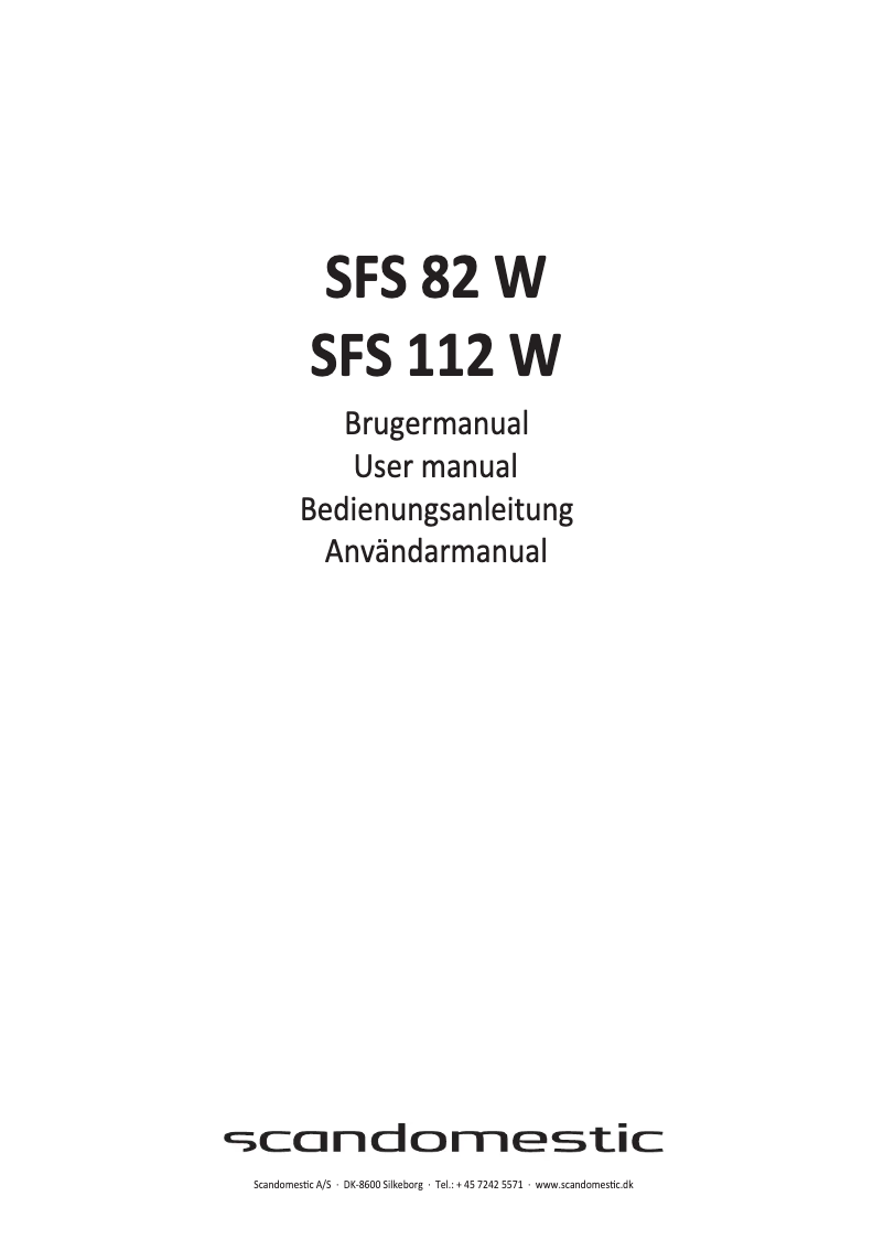Image de la première page du manuel de l'appareil SFS 112 W