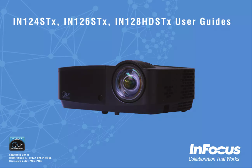 Page n°1 - Manuel utilisateur InFocus IN126STX