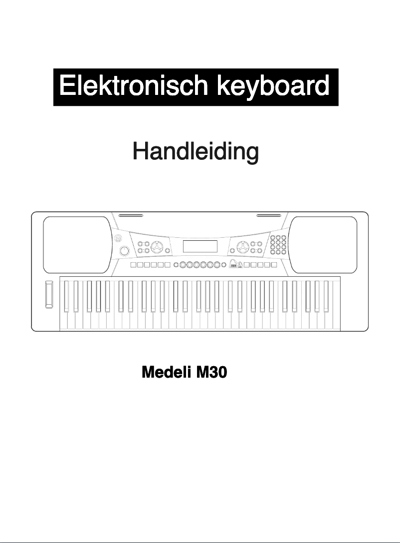 Página 1 del manual Manual de usuario Medeli M30