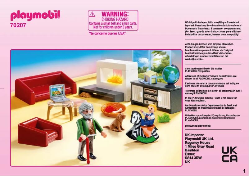 Page n°1 - Manuel utilisateur Playmobil 70207