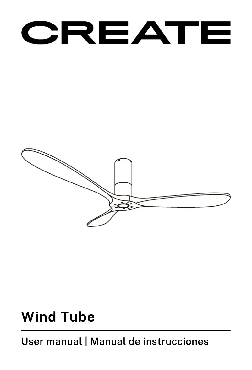 Page 1 de la notice Manuel utilisateur Create WIND TUBE