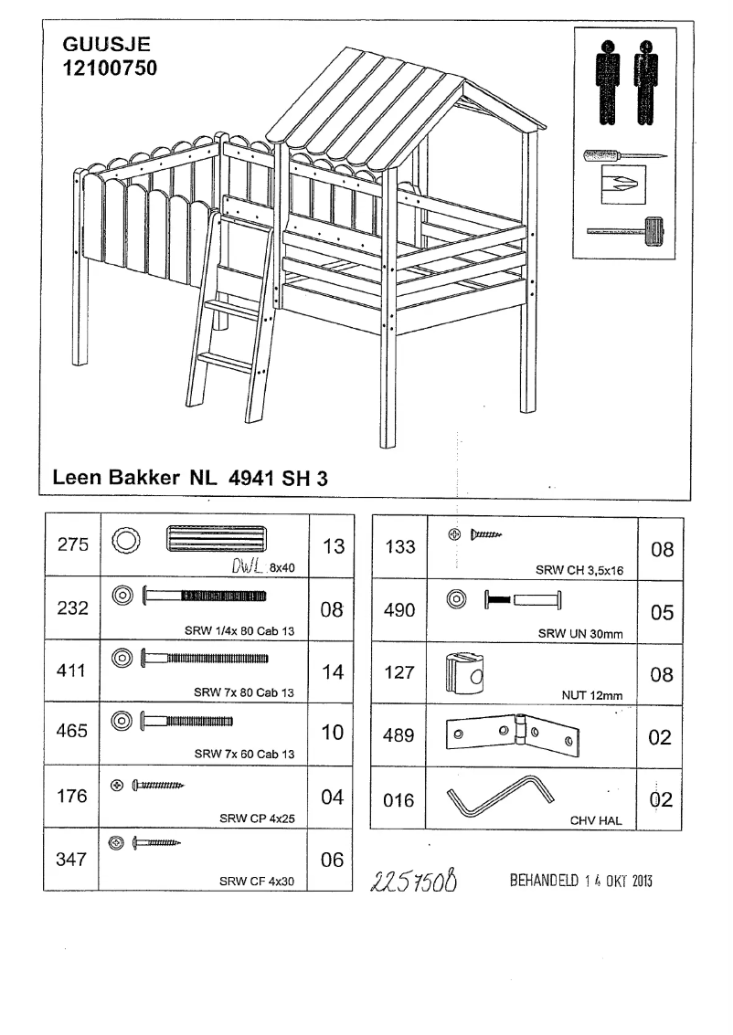 Image de la première page du manuel de l'appareil Guusje