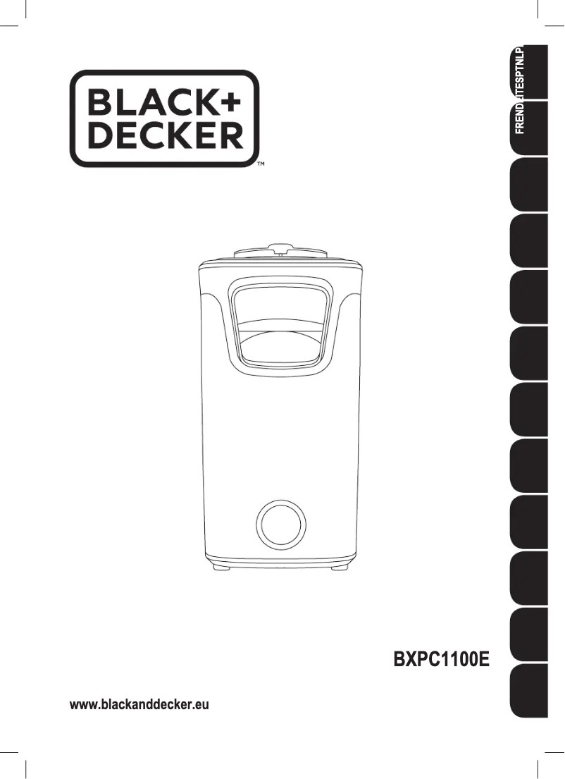 Page 1 de la notice Manuel utilisateur Black & Decker BXPC1100E