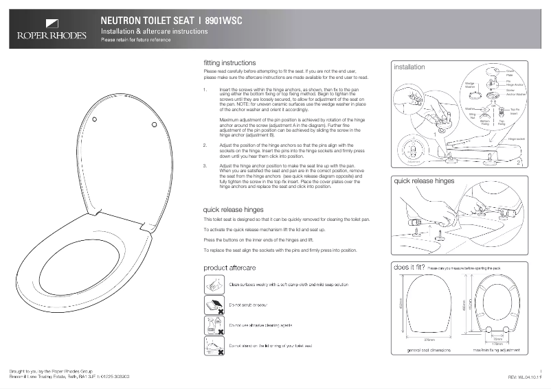 Page n°1 - Manuel utilisateur Roper Rhodes Neutron