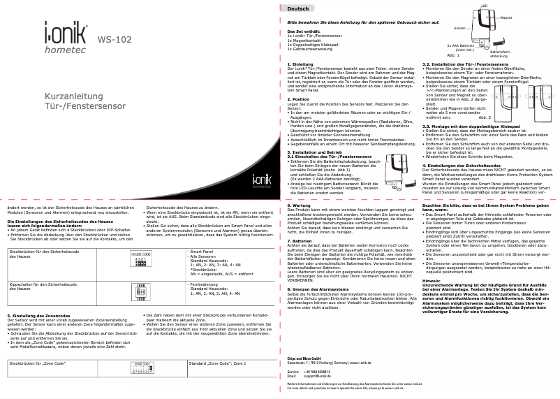 Página 1 del manual Manual de usuario i-onik WS-102