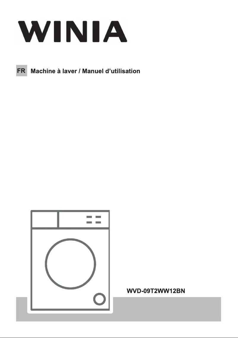 Page 1 de la notice Manuel utilisateur Winia WVD-09T2WW12BN