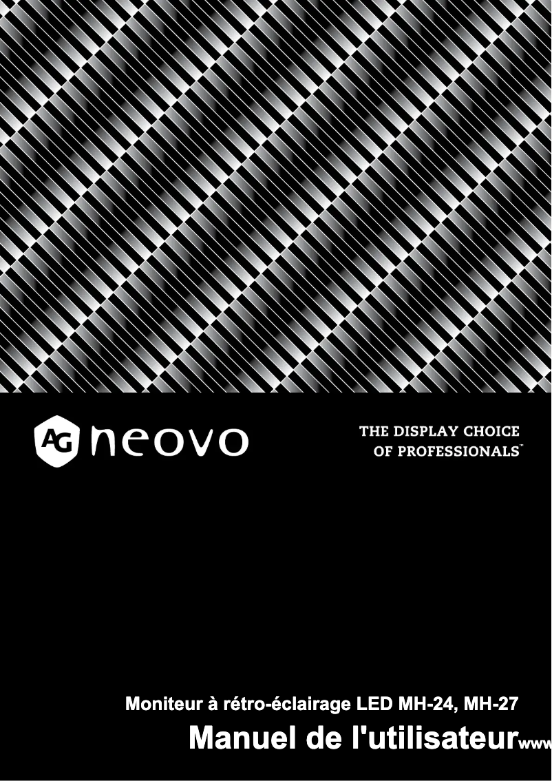Page 1 de la notice Manuel utilisateur AG Neovo MH-24