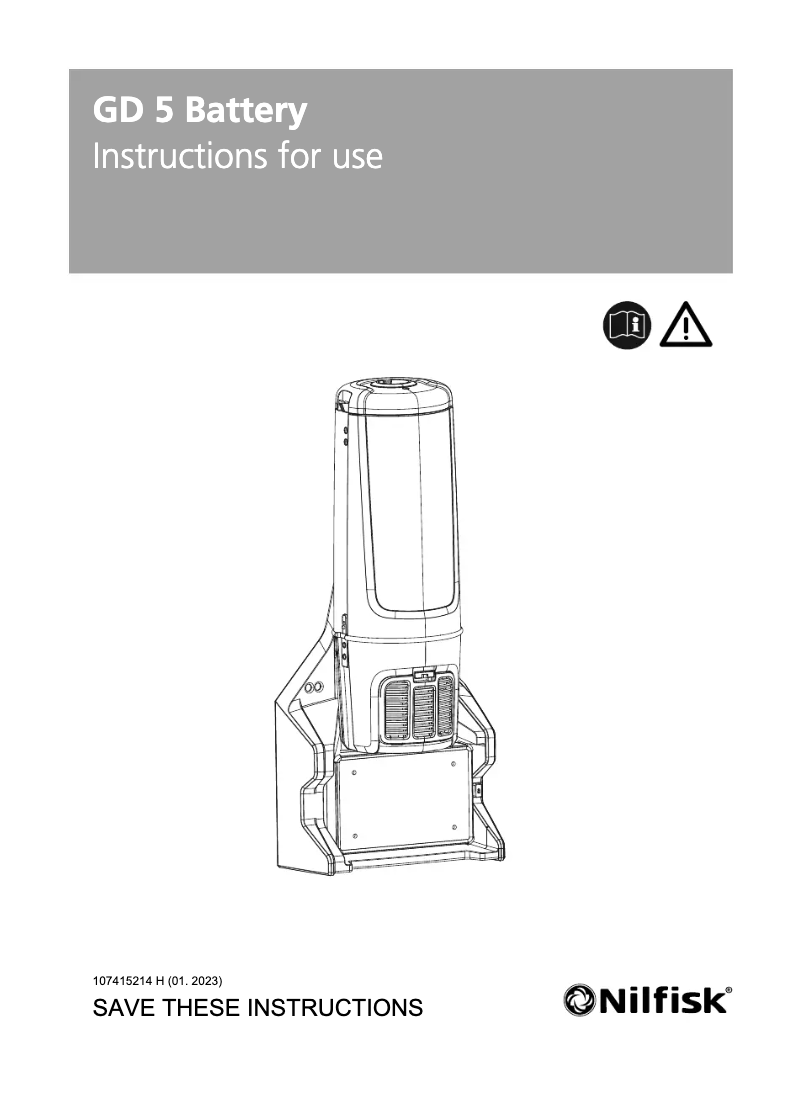 Imagen de la primera página del manual del dispositivo GD 5