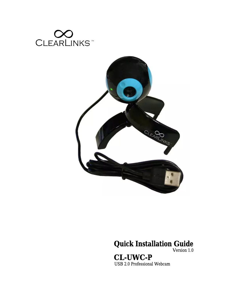 Image de la première page du manuel de l'appareil CL-UWC-P