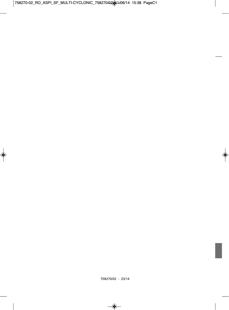 Page 1 de la notice Manuel utilisateur Rowenta Silence Force RO8366