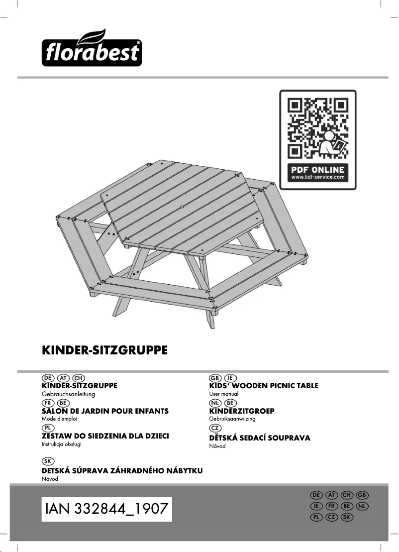 Page n°1 - Manuel utilisateur Florabest IAN 332844