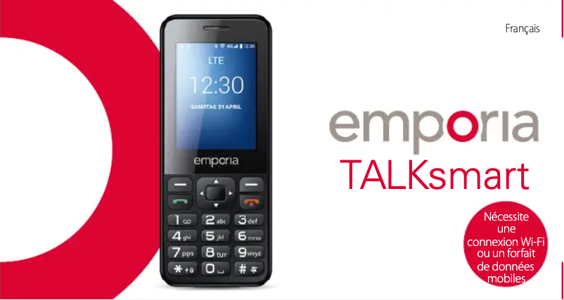 Page 1 de la notice Manuel utilisateur Emporia TALKsmart