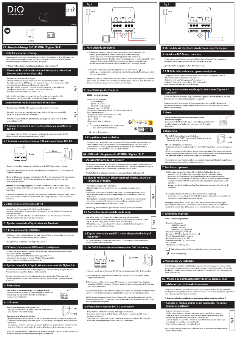 Imagen de la primera página del manual del dispositivo 55855