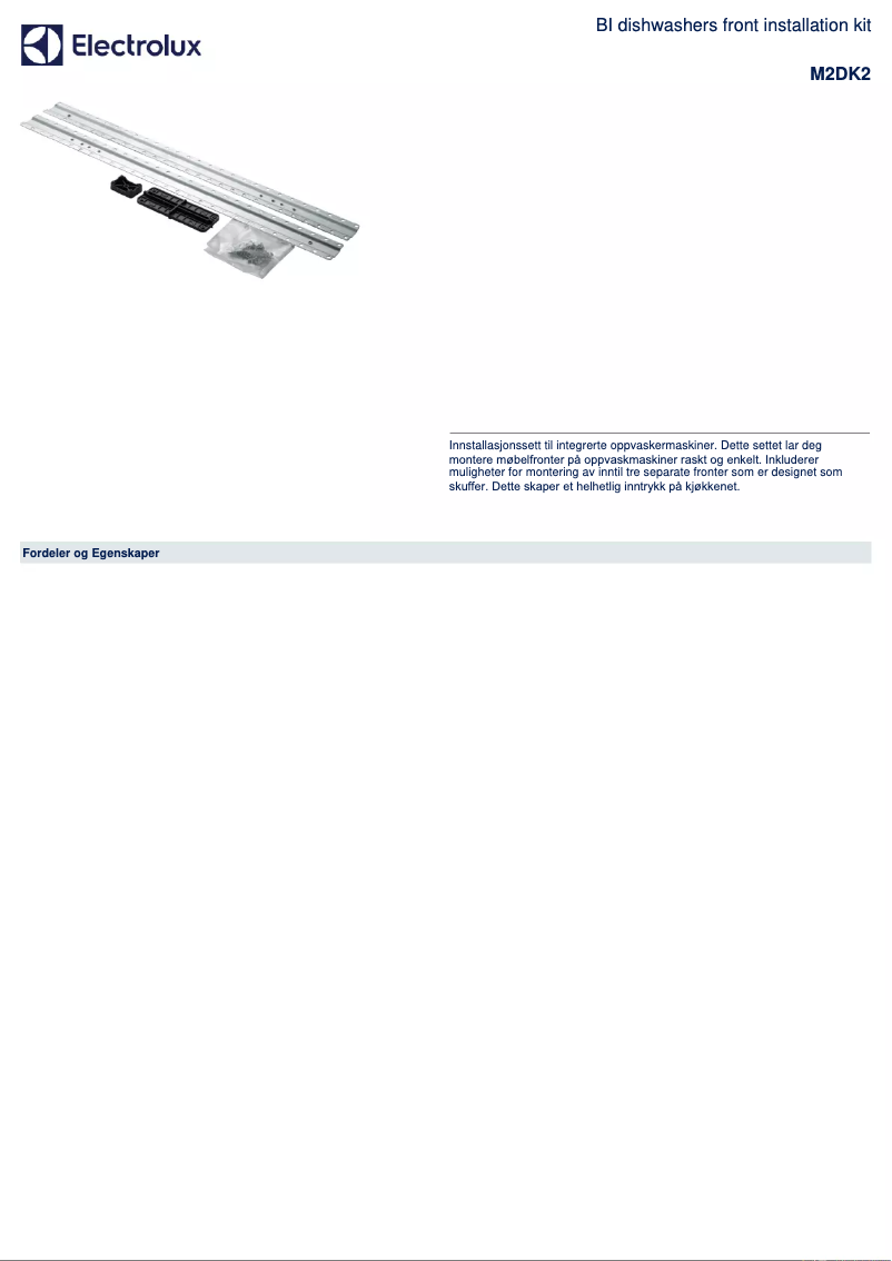 Image de la première page du manuel de l'appareil M2DK2