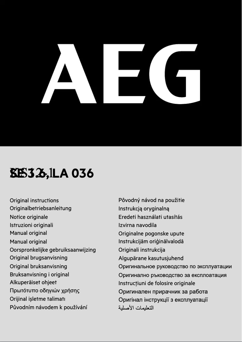 Página 1 del manual Manual de usuario AEG KS12-1