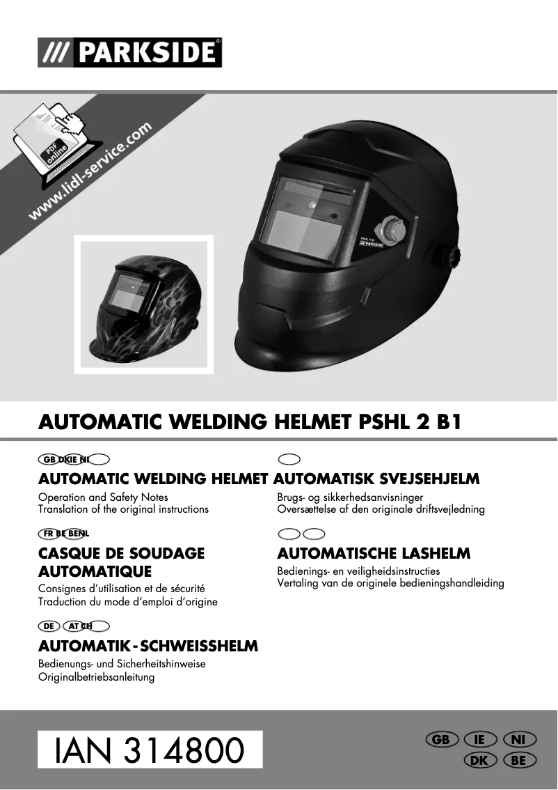 Image de la première page du manuel de l'appareil PSHL 2 B1