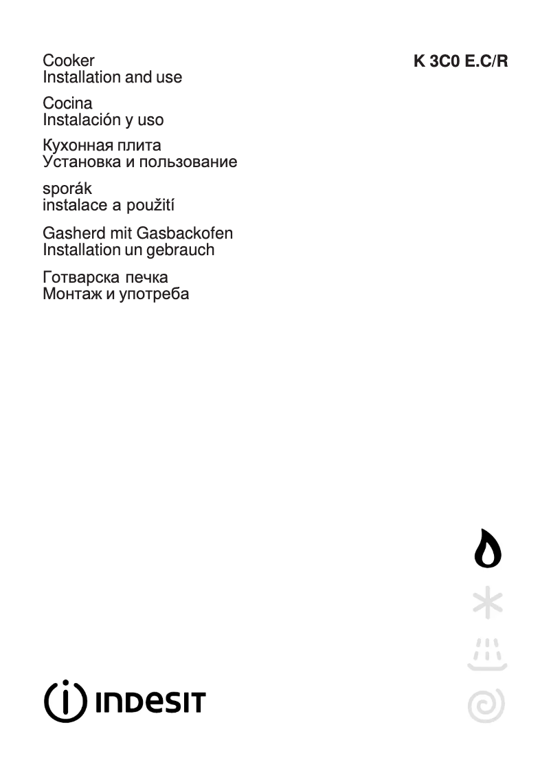 Page 1 de la notice Manuel utilisateur Indesit K 300 E W