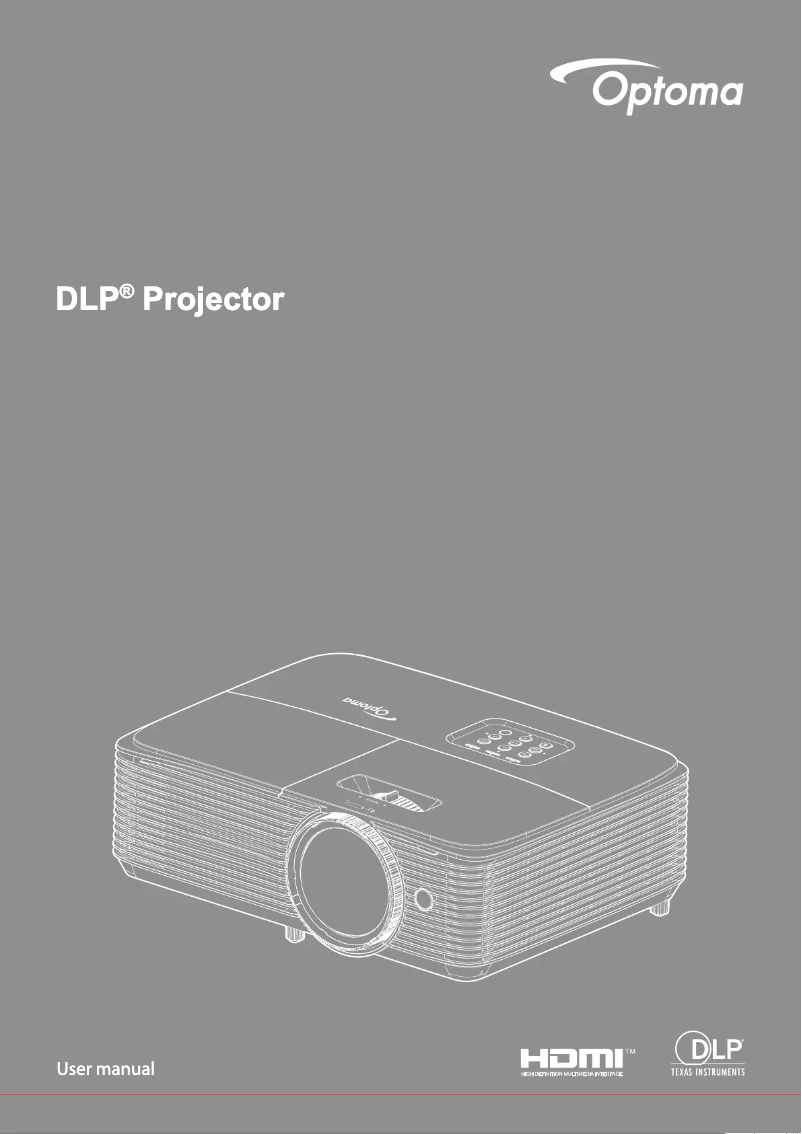 Page n°1 - Manuel utilisateur Optoma GT780