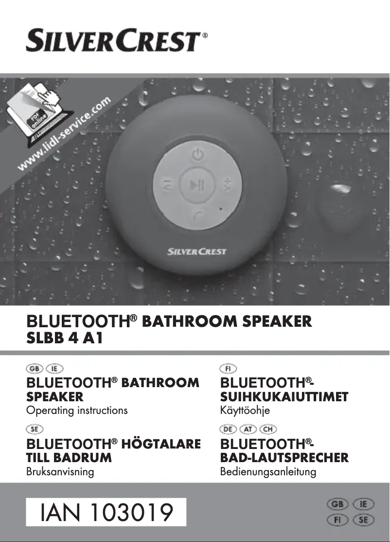 Page 1 de la notice Manuel utilisateur SilverCrest SLBB 4 A1