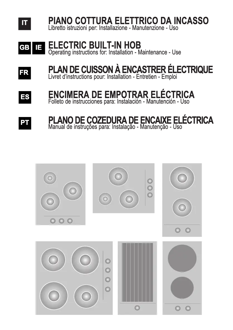 Image de la première page du manuel de l'appareil HCE550WH
