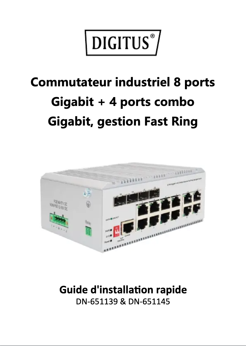 Page n°1 - Manuel utilisateur Digitus DN-651139