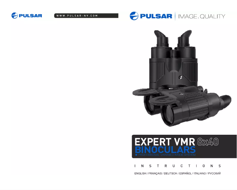 Image de la première page du manuel de l'appareil Expert VMR 8x40