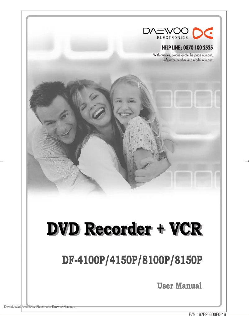 Image de la première page du manuel de l'appareil DF-8100P