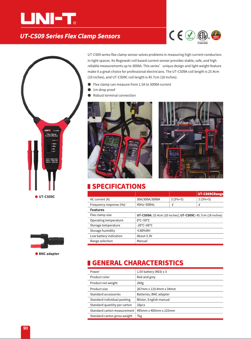 Image de la première page du manuel de l'appareil UT-CS09C