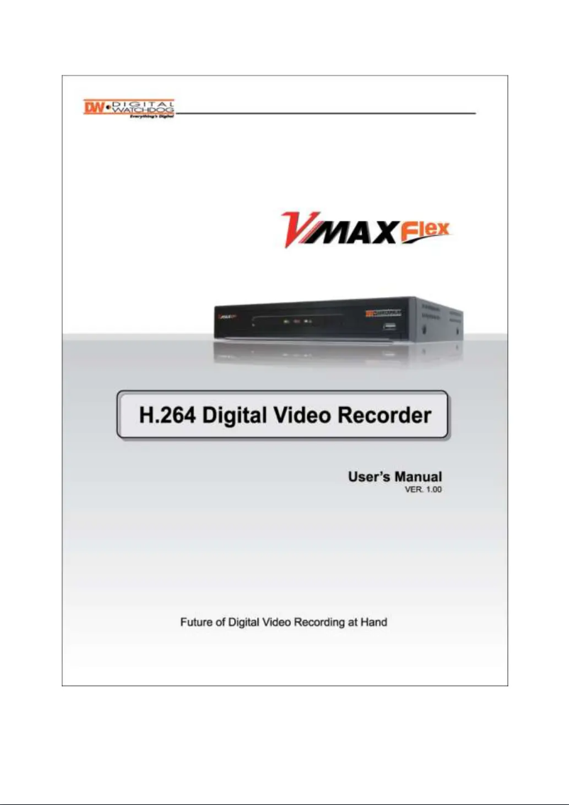 Page n°1 - Manuel utilisateur Digital Watchdog VMAXFlex DW-VF164T