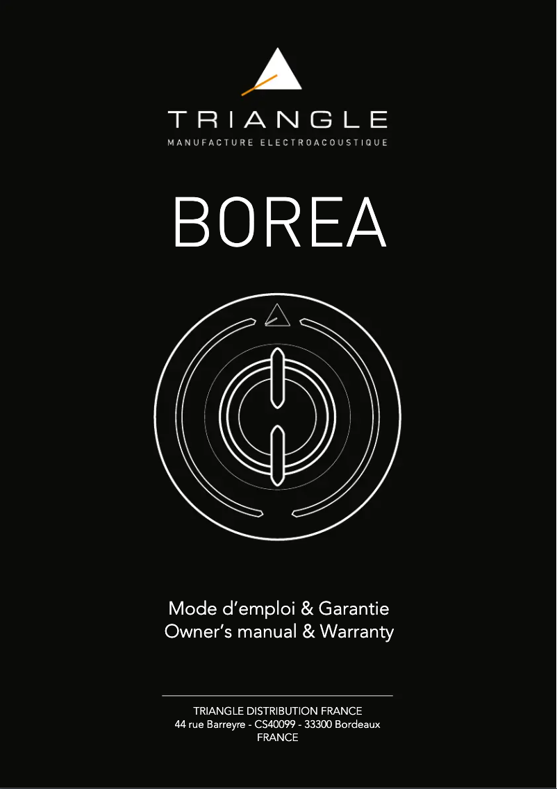 Image de la première page du manuel de l'appareil Borea BR08