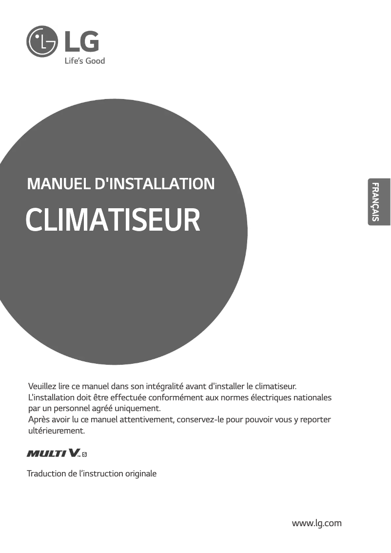 Page n°1 - Manuel utilisateur LG ARUN050LSS0