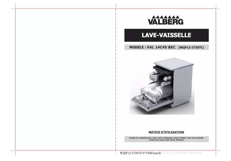 Page 1 de la notice Manuel utilisateur Valberg VAL 14C45 BEC