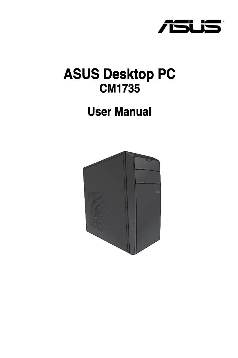 Page n°1 - Manuel utilisateur Asus Essentio CM1735