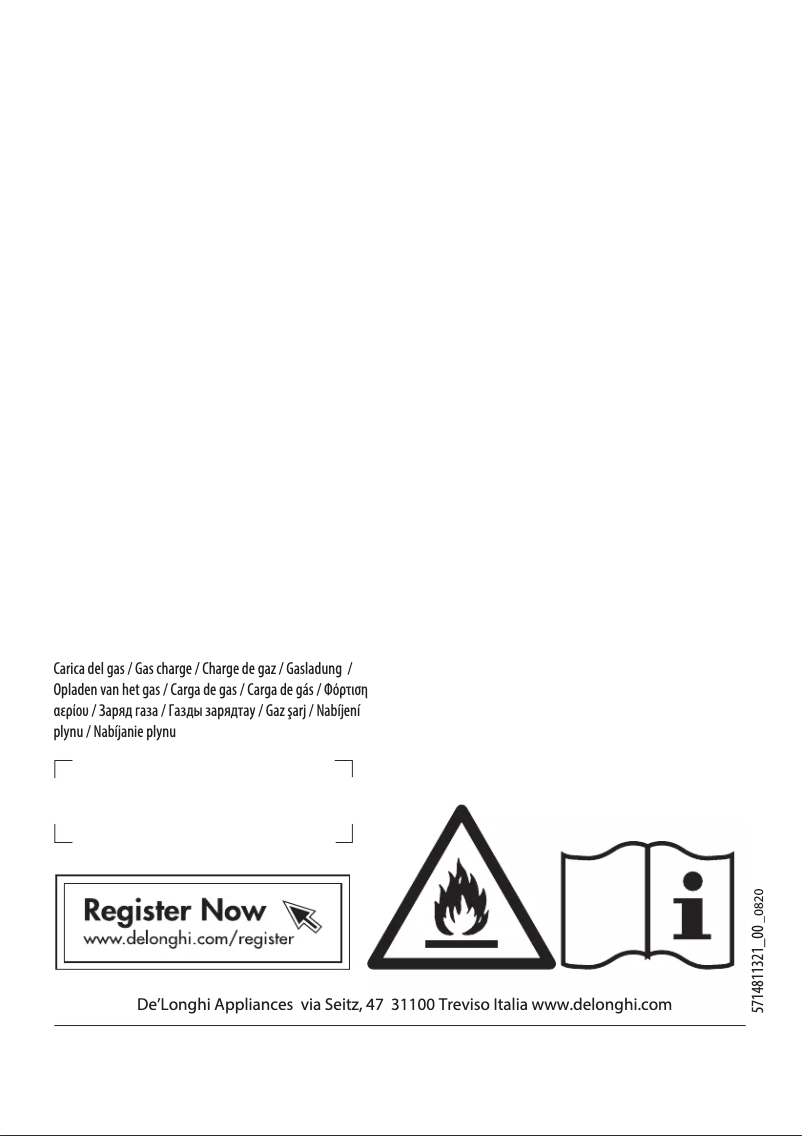 Page 1 de la notice Manuel utilisateur DeLonghi DEXD214F