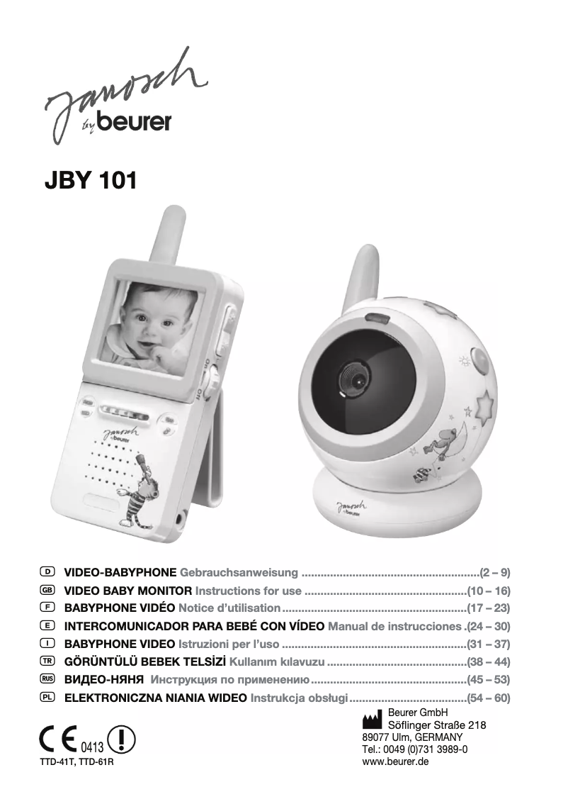 Página 1 del manual Manual de usuario Beurer JBY 101