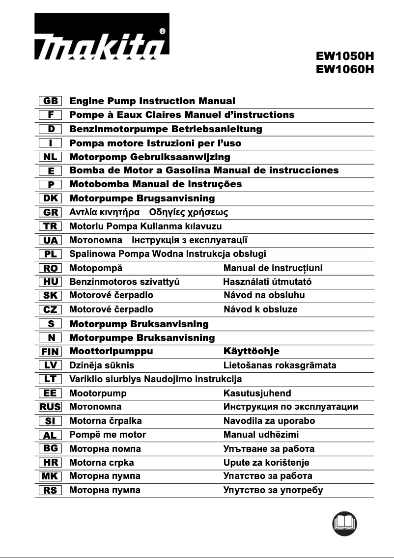Page 1 de la notice Manuel utilisateur Makita EW1050HX