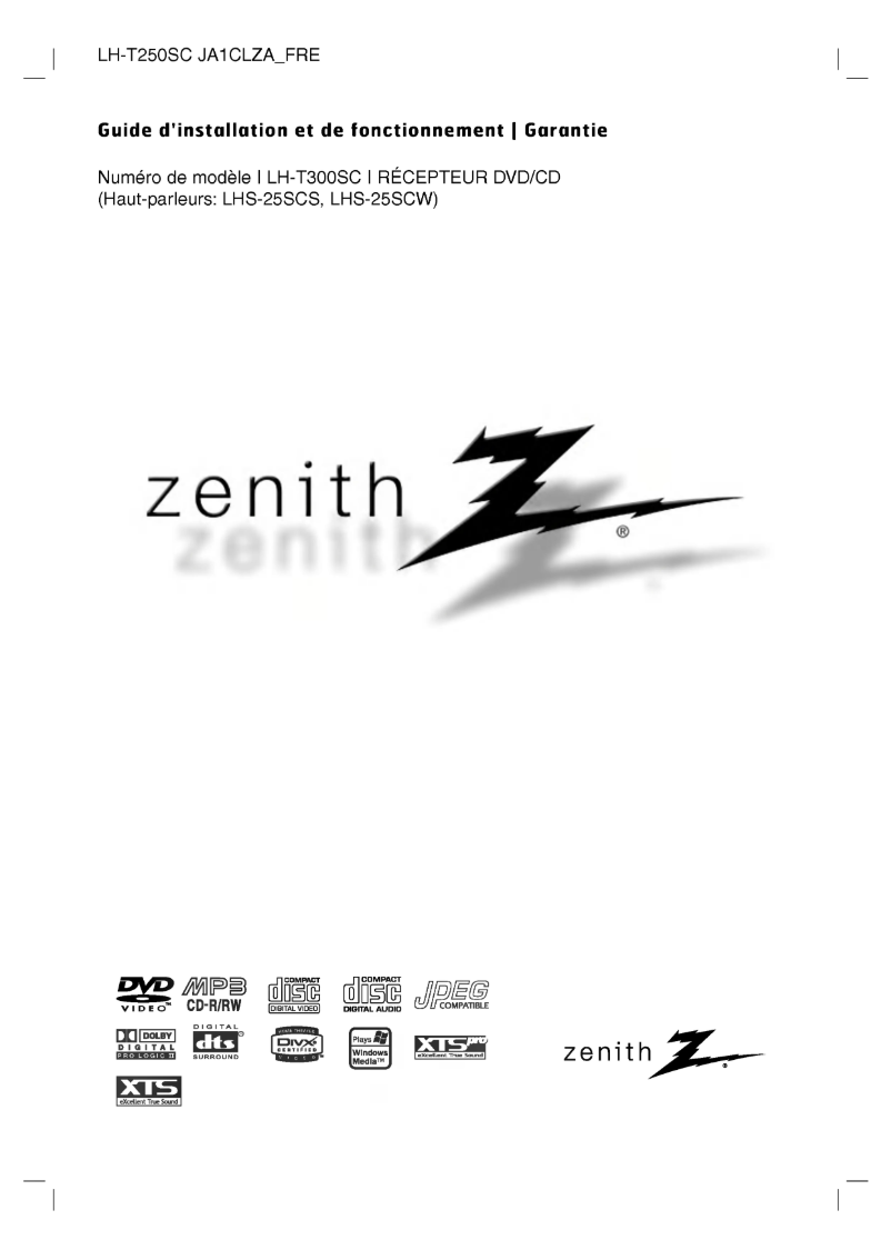 Page 1 de la notice Manuel utilisateur LG LH-T250SC
