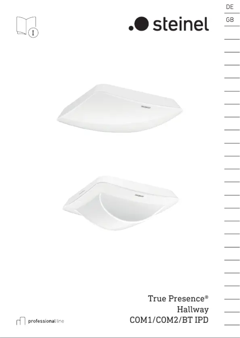 Page n°1 - Manuel utilisateur Steinel True Presence COM2