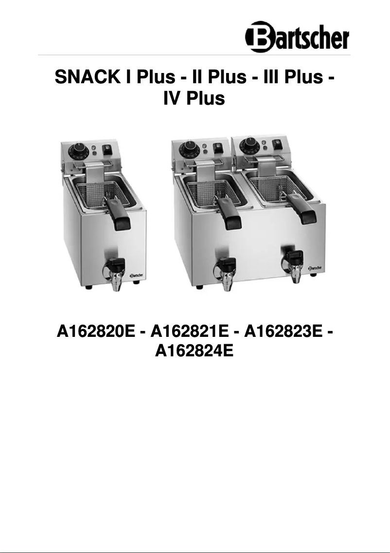 Image de la première page du manuel de l'appareil SNACK I Plus A162820E