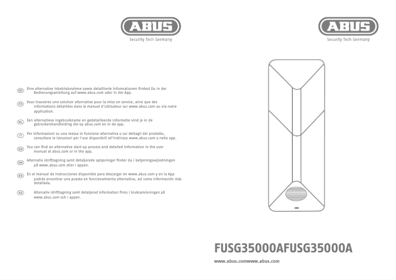 Page 1 de la notice Manuel utilisateur Abus ACTP00002