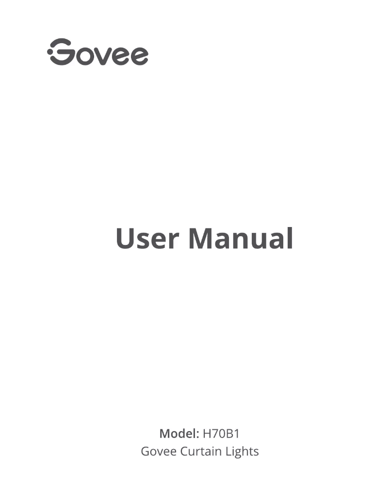 Page n°1 - Manuel utilisateur Govee H70B1